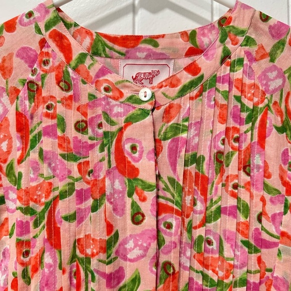 Banjanan Bazaar Organic Cotton Maxi Dress in Mini Bloom Rose - Picture 10 of 16